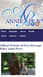 Mobile Screenshot of anniepeavydressage.com